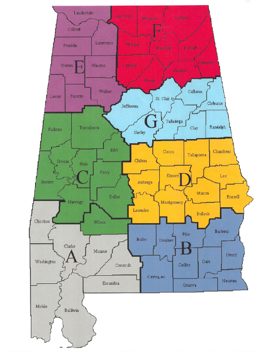 Map of Licensing Divisions